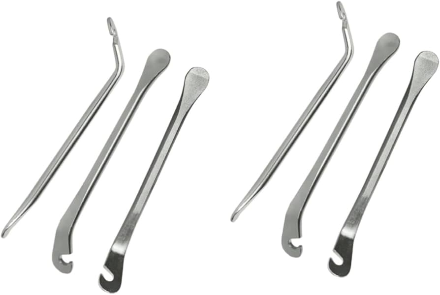 Amazon.com: Totority 6pcs Steel Tire Levers Tire Crowbar Tyre ...
